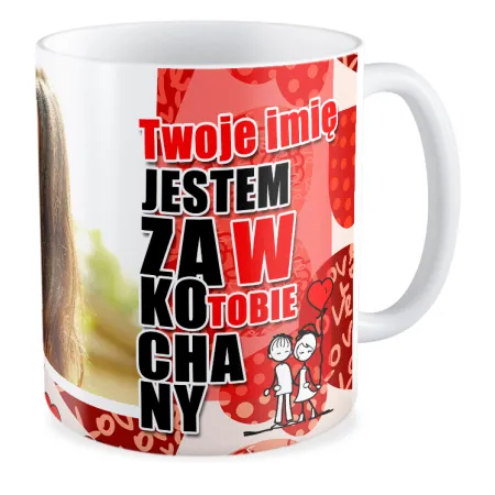 FOTO Kubek biały 330ml MIŁOSNY